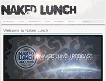 Tablet Screenshot of nakedlunchagency.com